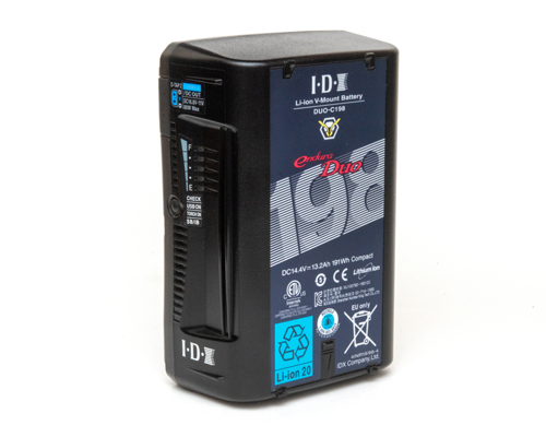 IDX - DUO-C198 (191Wh Li-Ion V-Mount Battery w/2x 80W D-taps u0026 USB)