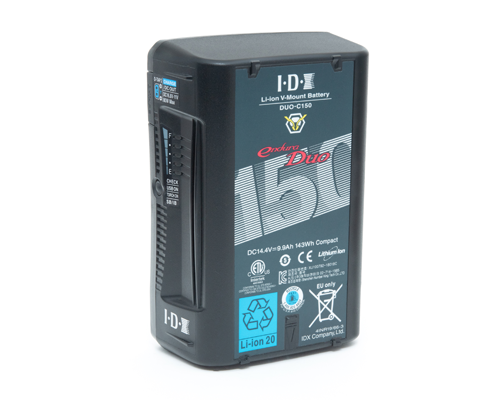 IDX - DUO-C150 (143Wh Li-Ion V-Mount Battery w/2x 80W D-taps & USB)