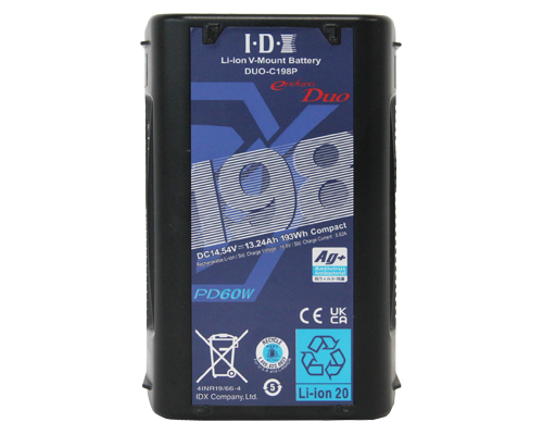 DUO-C198P (193Wh Li-Ion V-Mount Battery w/2x 80W D-taps